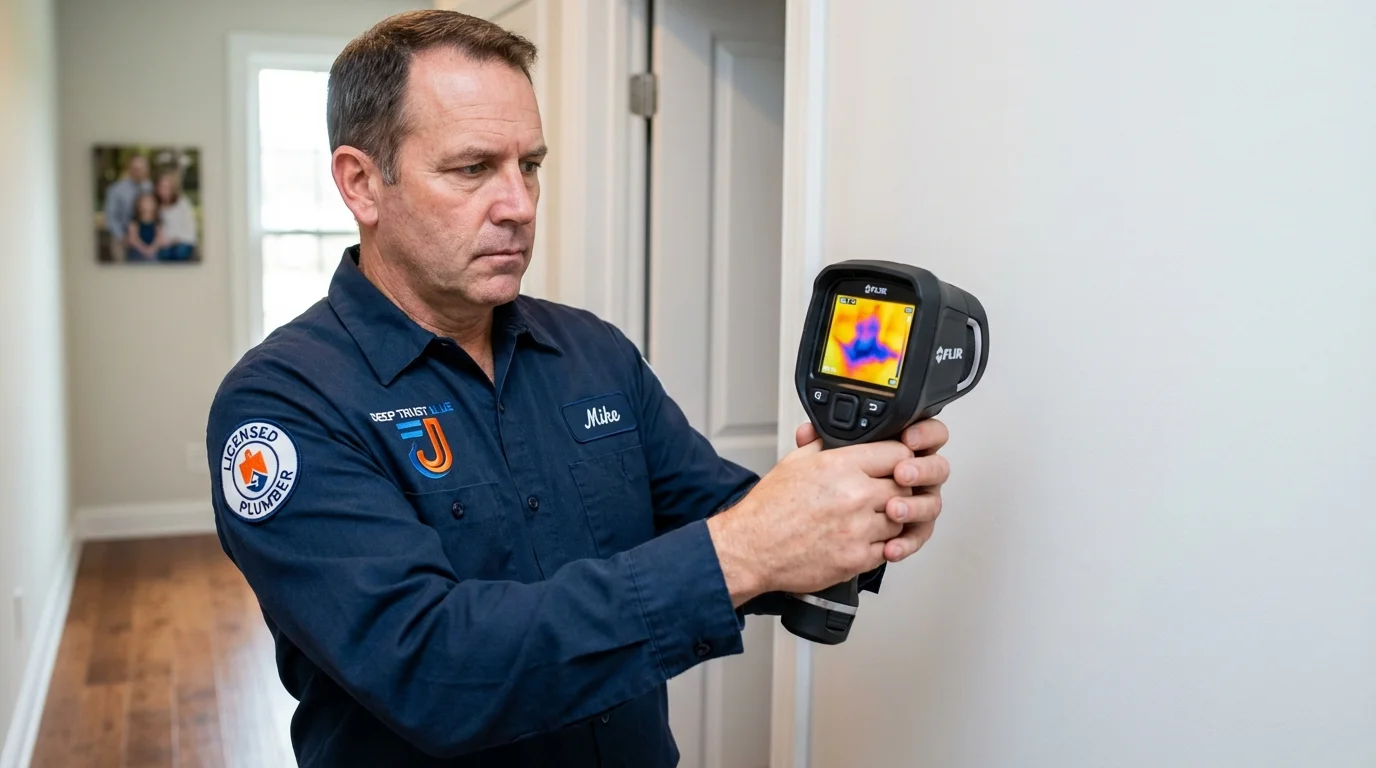 Thermal imaging leak detection by Johns Plumbing LLC in Glenolden